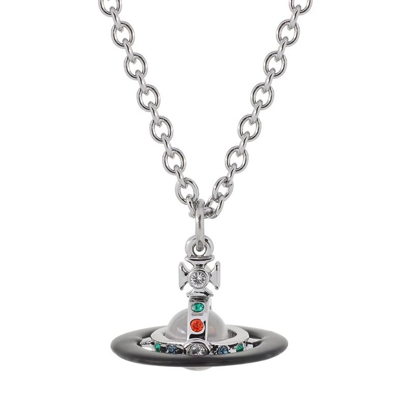 Vivienne Westwood Saturn Ring Necklace 2