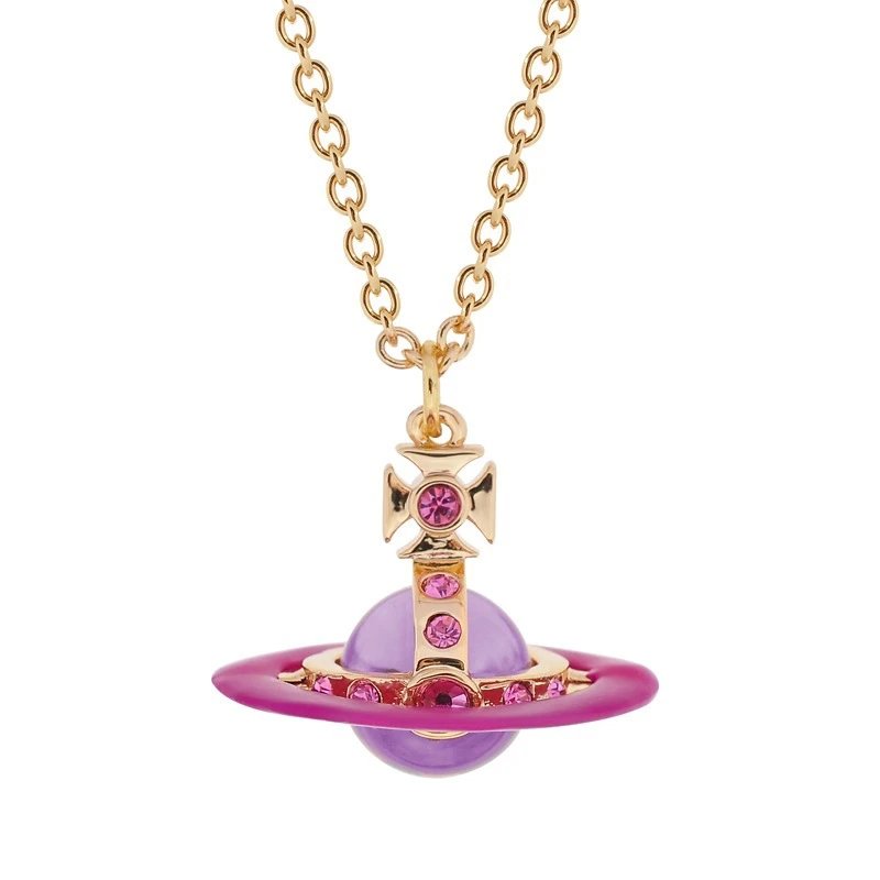 Vivienne Westwood Saturn Ring Necklace 9
