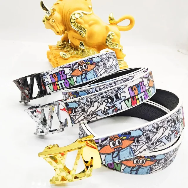 Louis Vuitton Belts Automatic Ratchet Buckle Printed Belt product detail image 3