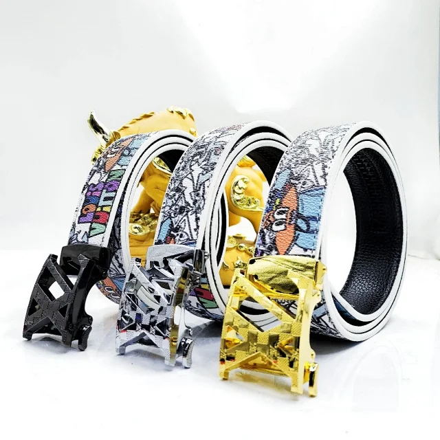 Louis Vuitton Belts Automatic Ratchet Buckle Printed Belt product detail image 5