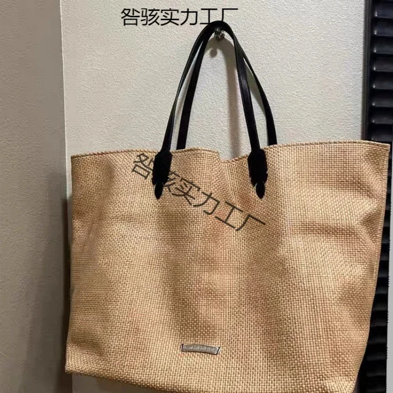 Tote bag woven bag Kuaishou large-capacity cross Douyin model Internet celebrity printed seaside woven bag shoulder vacation *No quality problems, no reason to return(pic4) Tote bag woven bag Kuaishou large-capacity cross Douyin model Internet celebrity printed seaside woven bag shoulder vacation *No quality problems, no reason to return