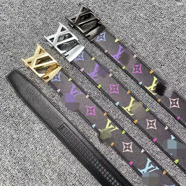 Louis Vuitton Belts Automatic Ratchet Buckle Printed Belt product detail image 8