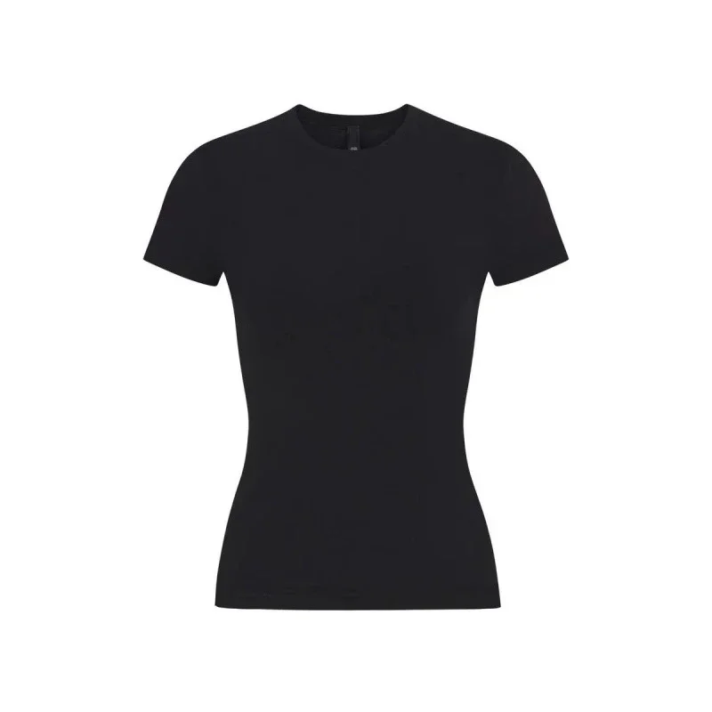 T-shirt short-sleeved, same style for women, round neck, tight-fitting, Xiangxiu, same style, elastic base, Meng Ling card, right shoulder style, easy SK* No quality issues, no return withou