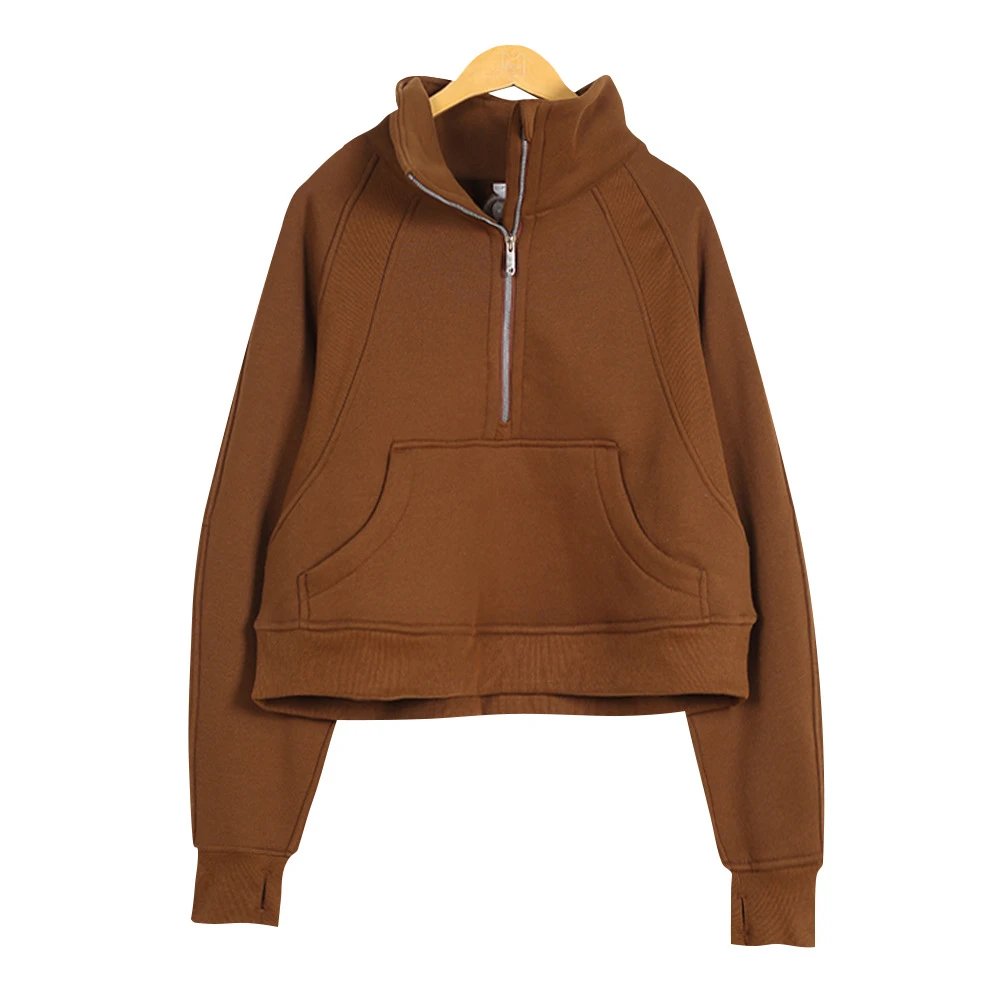 烤棕立领卫衣原标
