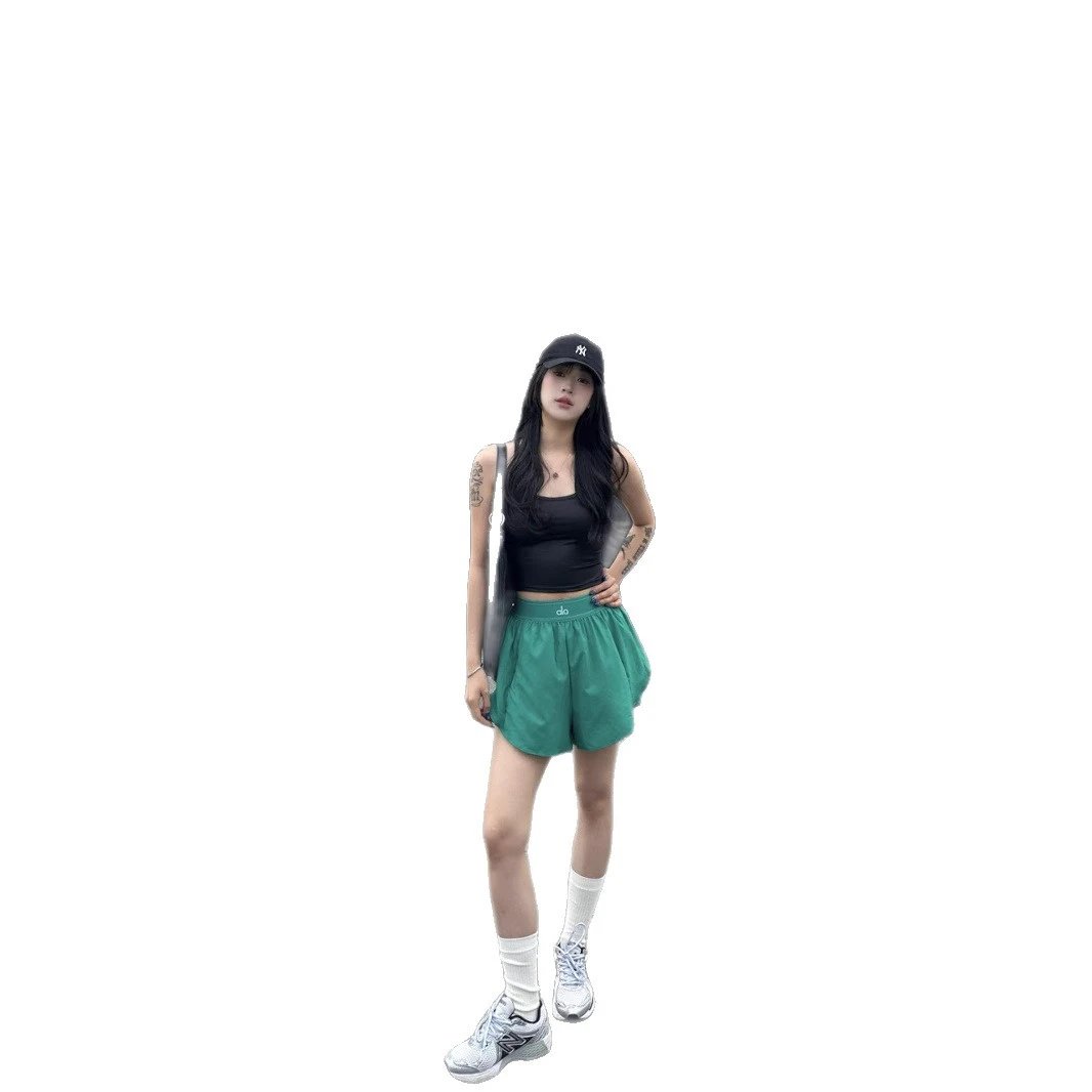 短裤织带女高腰短裤瑜伽速干跑步运动健身字母防走光户外原厂无质量问题不可无理由退货 5
