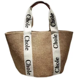thumbnail for Bag summer women's straw weaving bag vacation beach vegetable basket bag bag style weaving fashion women's bag ins new seaside * No quality problem must be returned without reason