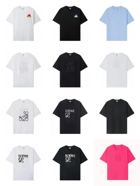 Loewe Anagram Embroidered T-Shirt White - 5