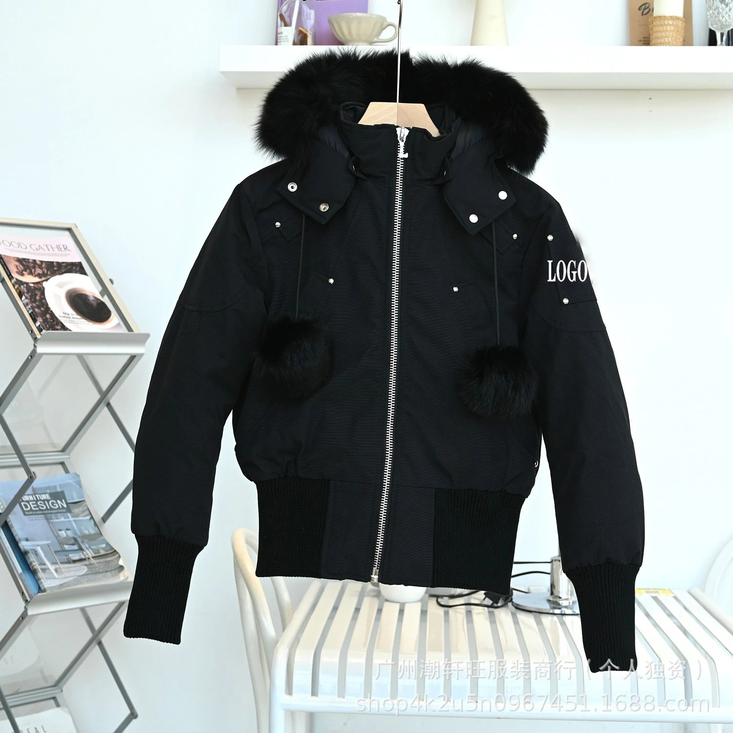 03 Women’s Black Style: Black Fur, Black Beads