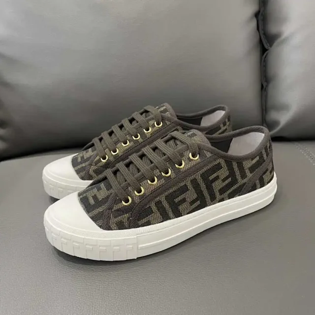 Fendi Sneakers Low-Top FF Monogram Lace-Up product detail image 3