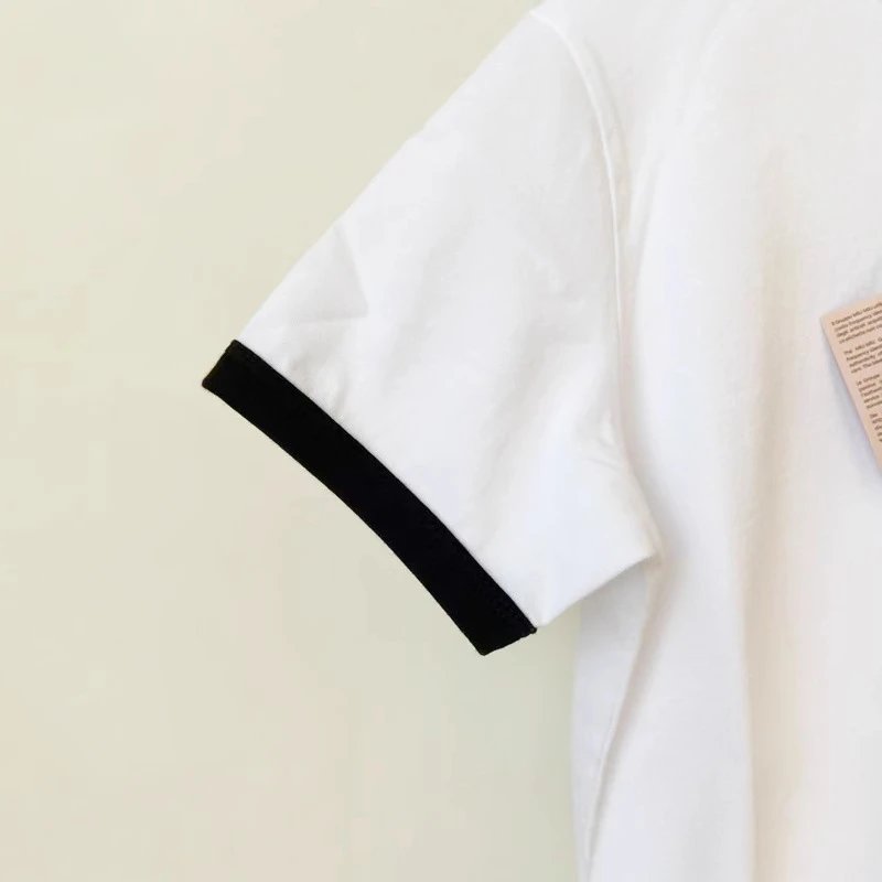 Unbranded T-Shirts Short-Sleeve Ringer T-Shirt with Embroidered Letter Motif image 3
