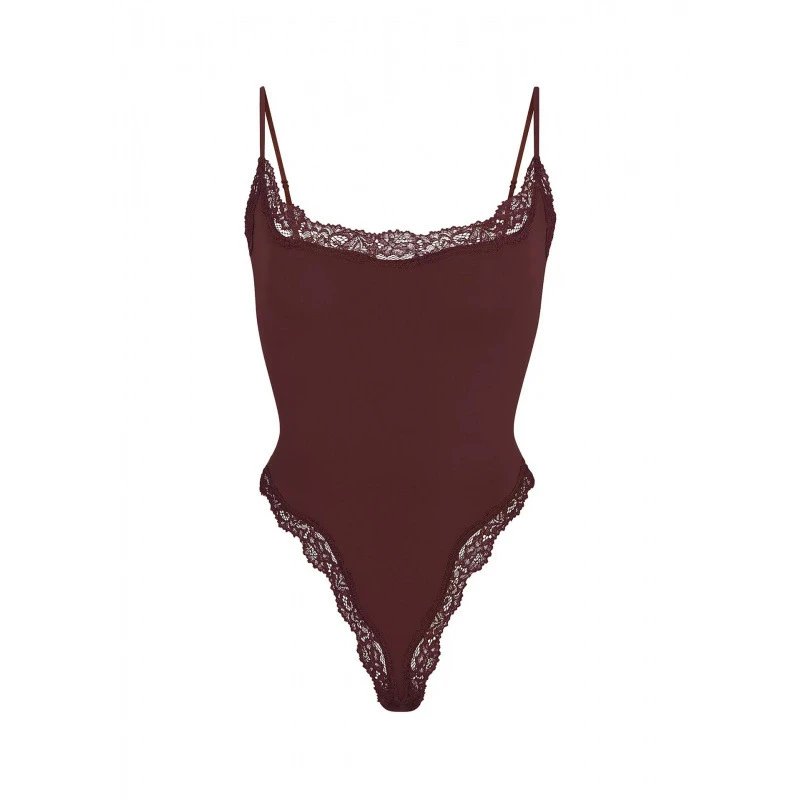 Lace trim bodysuit