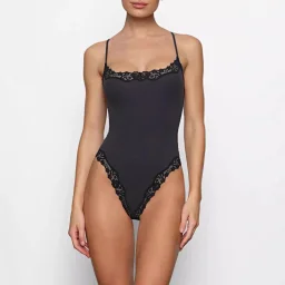 thumbnail for Suspender FITSEVERYBODY Bodysuit Kardashian Lace Blogger Same Jumpsuit Side Vest SK* No quality problems must be returned without reason