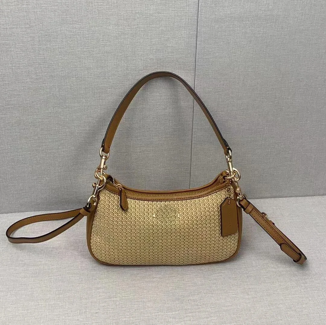 Bags Versatile High Bag Mahjong Women's Handbag Underarm Fashionable Crossbody Version Crescent Old Flower Bag Single Shoulder *No quality issues and no return without reason