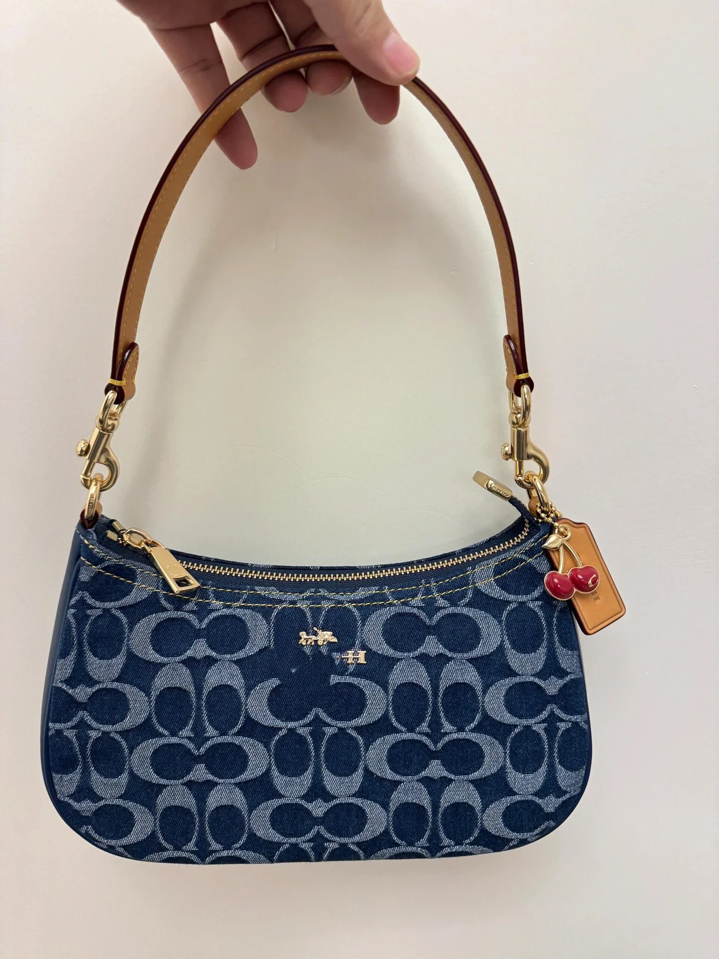 Bags Versatile High Bag Mahjong Women's Handbag Underarm Fashionable Crossbody Version Crescent Old Flower Bag Single Shoulder *No quality issues and no return without reason