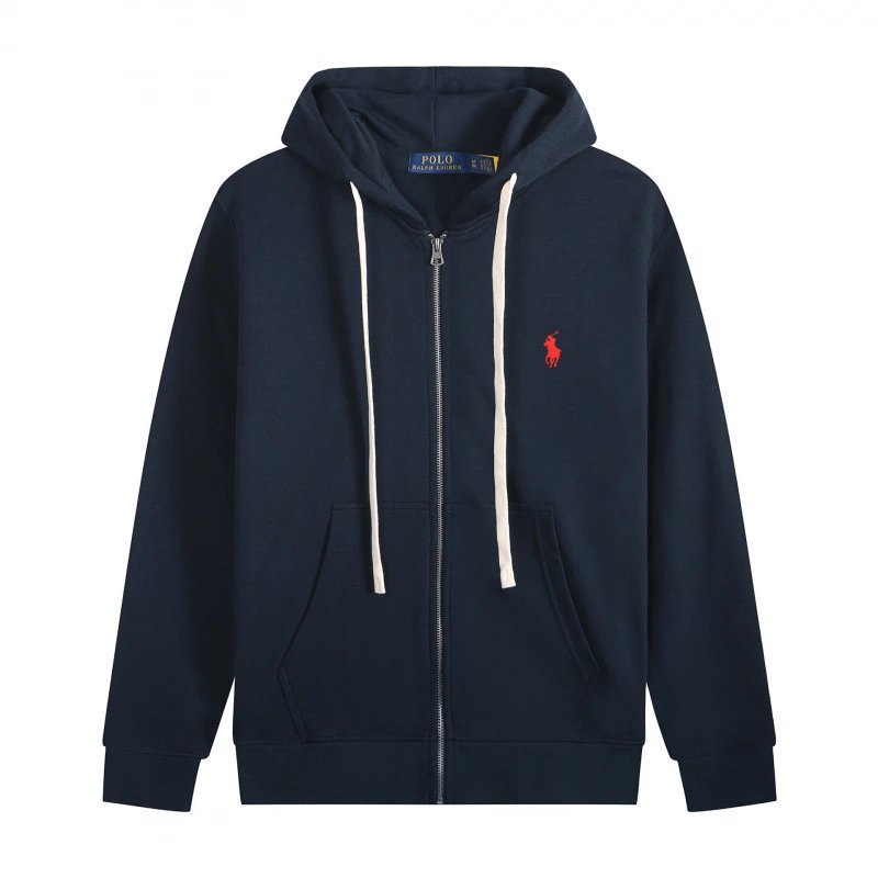 White Cord Zipper Royal Blue Red Label