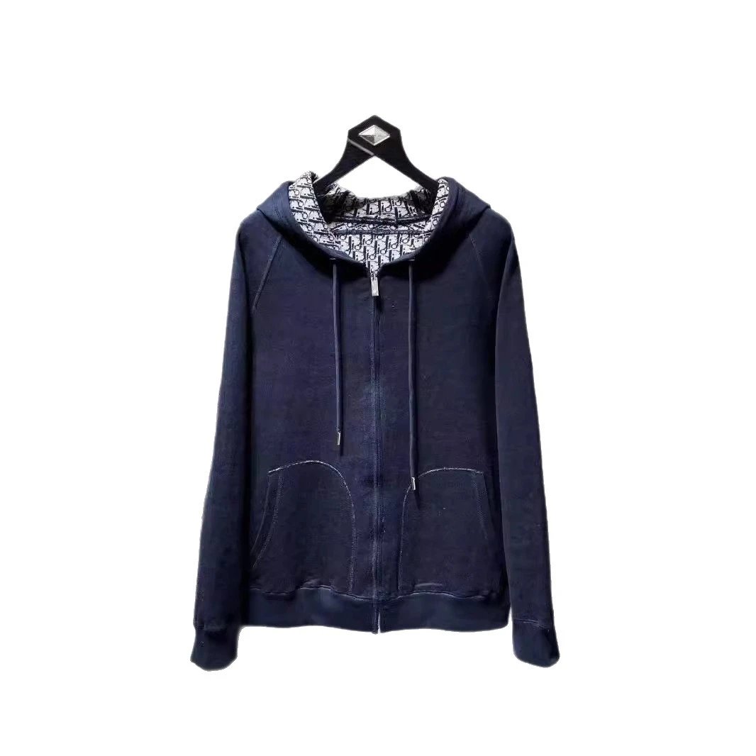 Dior Hoodies & Sweatshirts Zip-Up Hooded Sweatshirt with Oblique-Pattern Lining image 5