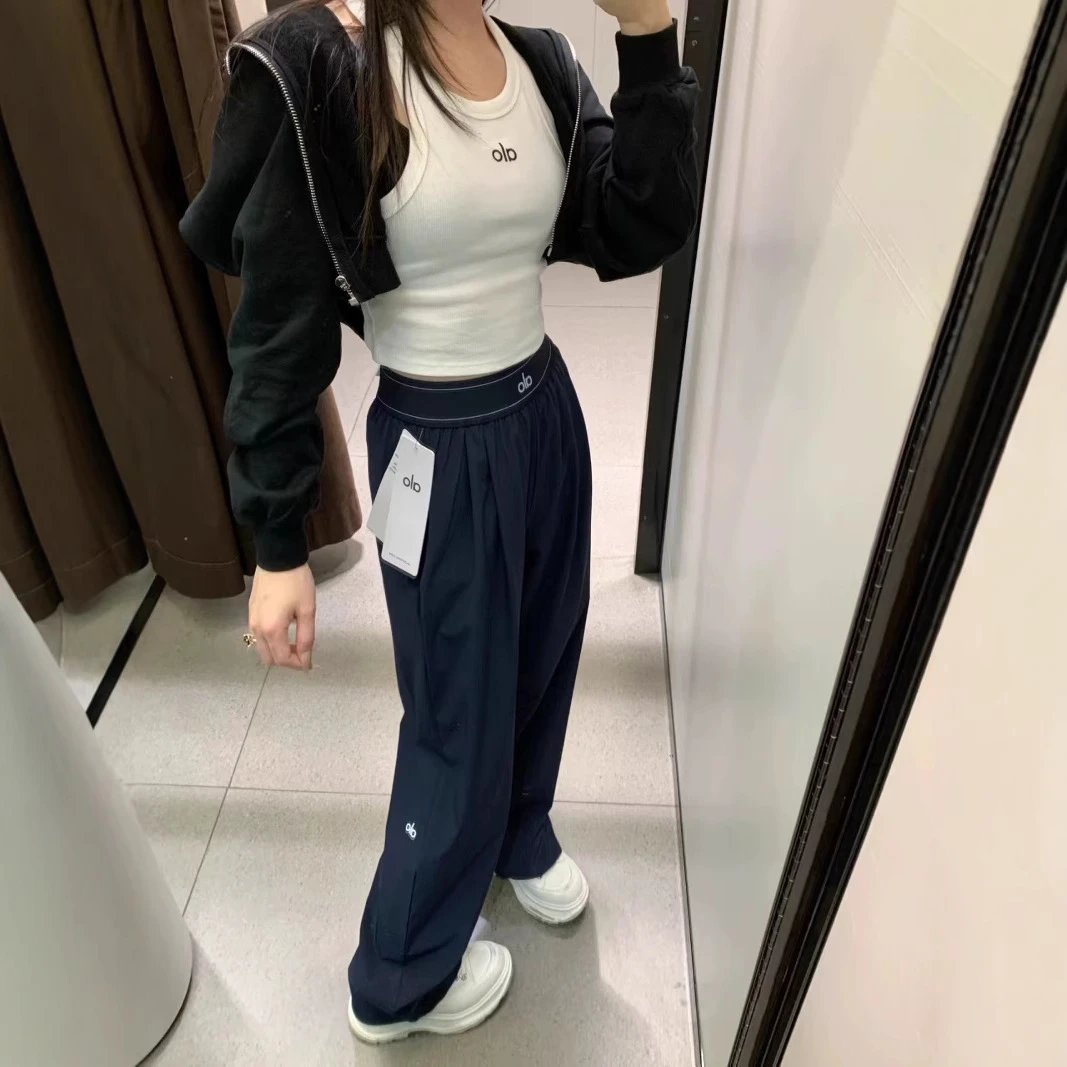 Women's Versatile Straight-Leg Pants with Flowy Drape, Loose-Fit Casual Yoga Pants for Early Spring - No Quality Issues, No Unreasoned Returns