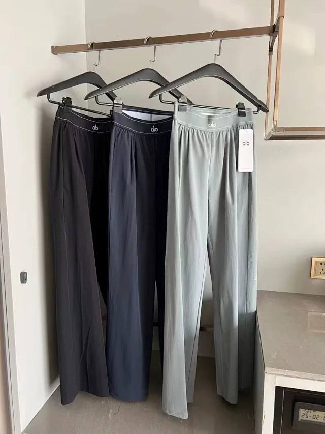 Alo Yoga Trousers Wide-Leg Elastic-Waist product detail image 20