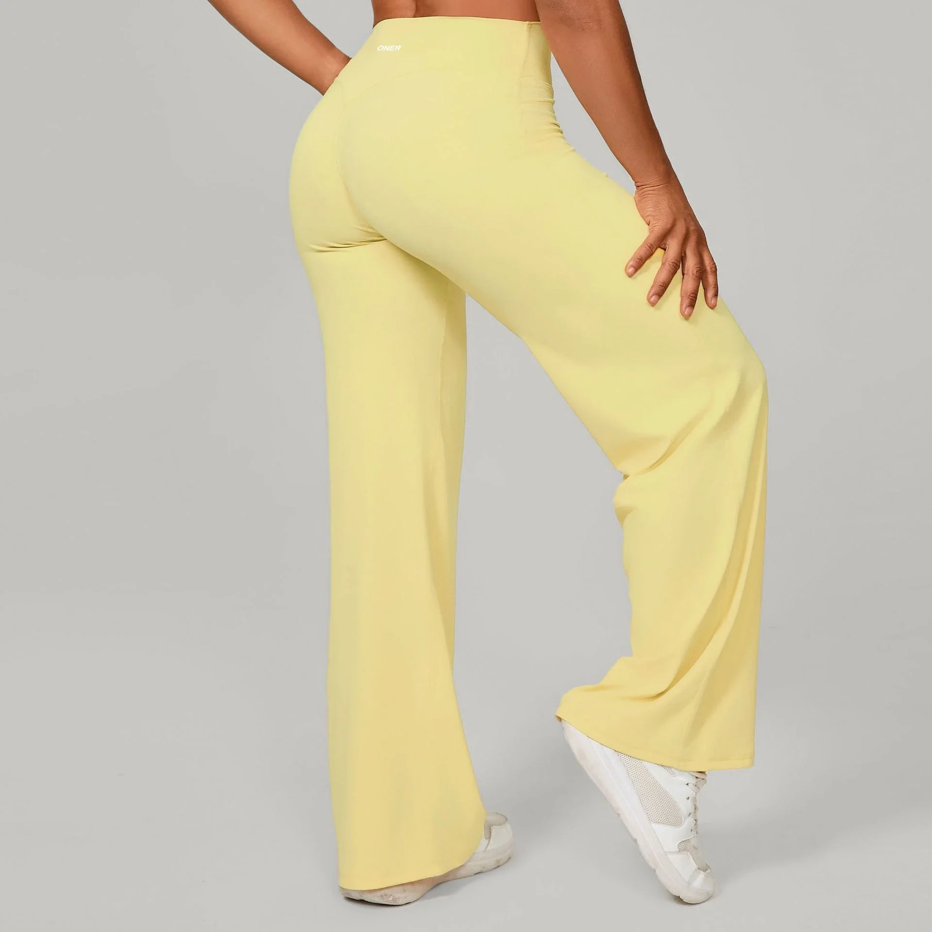 Straight, loose and soft Oner autumn and winter running Pilates fitness straight high-waisted trousers yoga wide-leg pants new style *No quality problems and no returns without reason