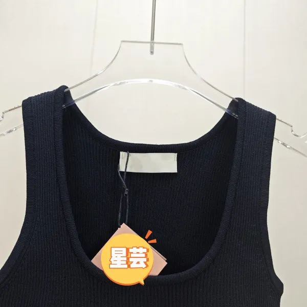 Miu Miu Ribbed Crop Top Red Vest Top - 10