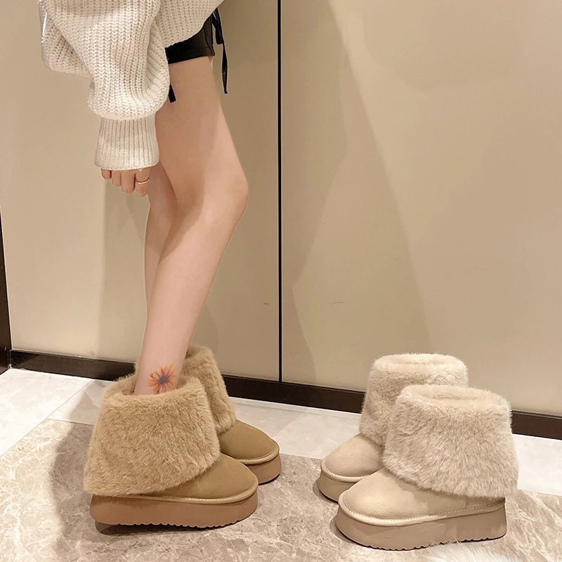 Furry Platform Snow Boots [2 s