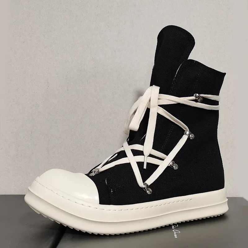 Cloth shoes, sneakers, white high-top mens five-pointed star canvas shoes, summer thick-soled casual lace-up womens shoes, rivets 2024*No quality problems, no returns without reason(pic5) Cloth shoes, sneakers, white high-top men's five-pointed star canvas shoes, summer thick-soled casual lace-up women's shoes, rivets 2024*No quality problems, no returns without reason