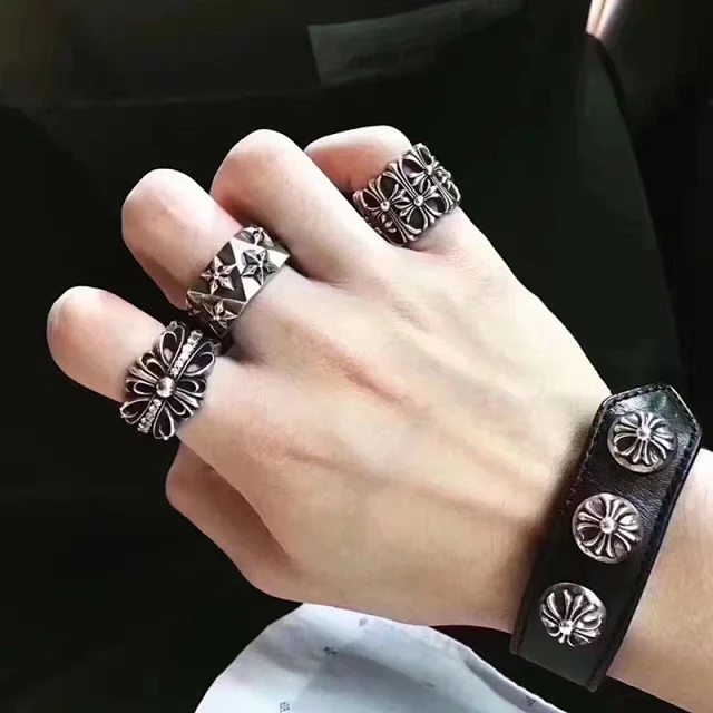 Chrome Hearts Jewelry Engraved Cross Ring product detail image 10