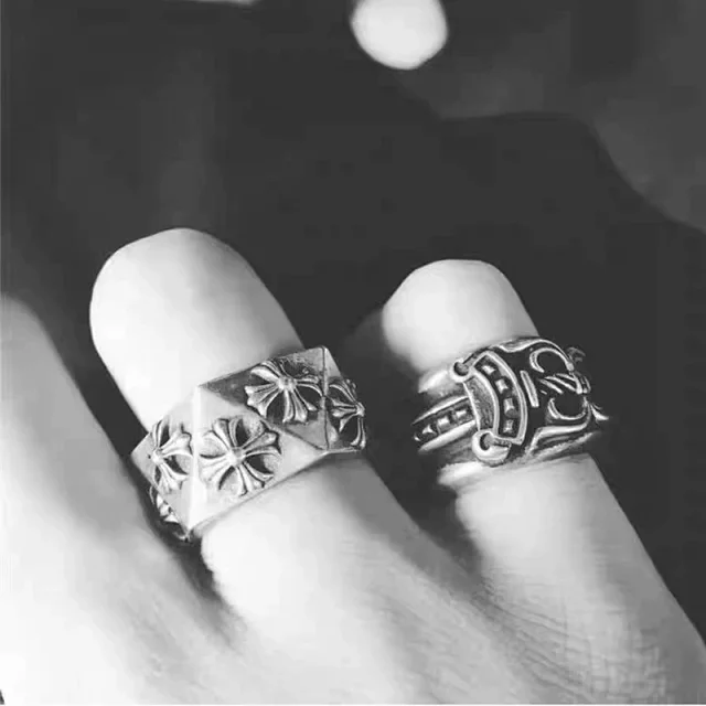 Chrome Hearts Jewelry Engraved Cross Ring product detail image 16