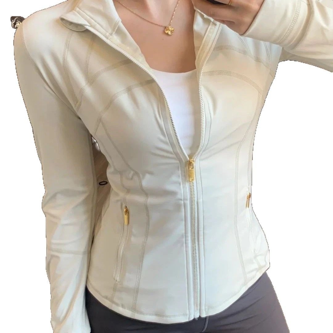 Unbranded Jackets Fitted stand-collar full-zip athletic jacket with zip pockets and thumbhole cuffs image 5