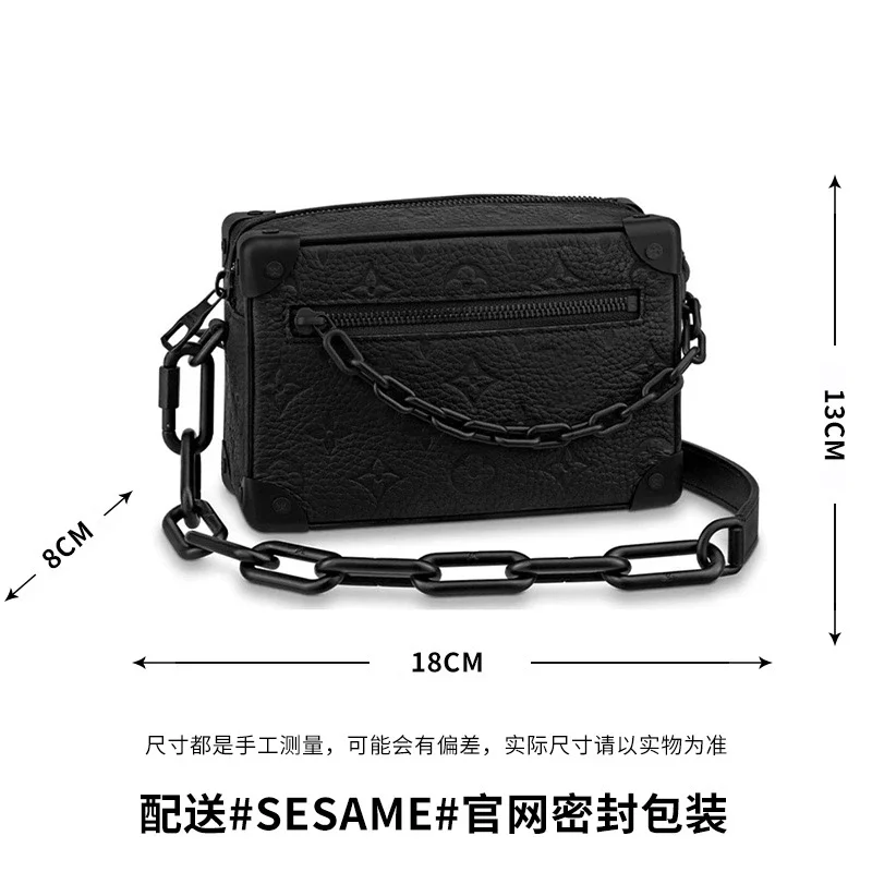 Classic universal single shoulder bag, fashionable mens and womens retro bag, oblique style, small square shoulder strap, iron feet *No quality problems, no returns without reason(pic15) Classic universal single shoulder bag, fashionable men's and women's retro bag, oblique style, small square shoulder strap, iron feet *No quality problems, no returns without reason
