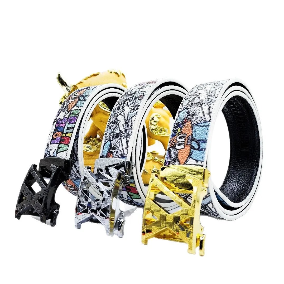 Louis Vuitton Belts Automatic Ratchet Buckle Printed Belt image 4