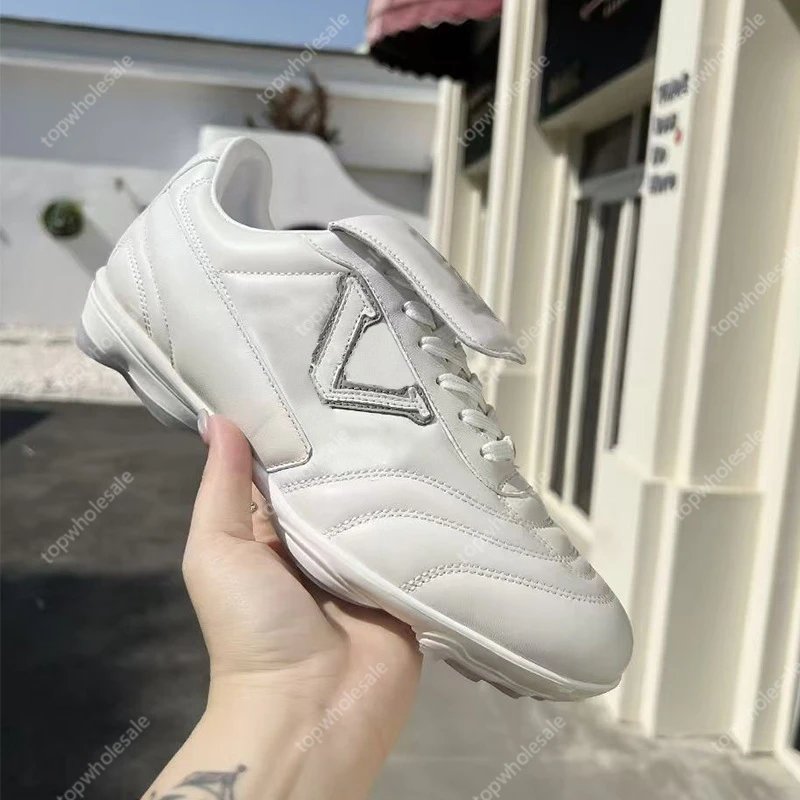 Unbranded Sneakers Low-Top Lace-Up with Side L Patch — #01
