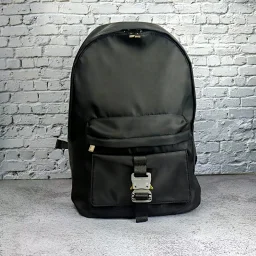 thumbnail for Bag black zipper student trendy brand chest bag tactical double street hip hop male high school shoulder shoulder backpack