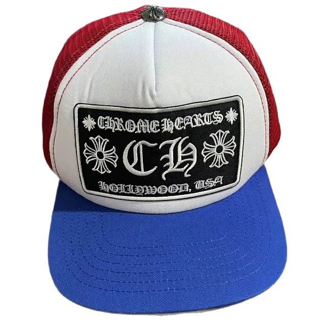 Chrome Hearts Hats Embroidered Logo Patch Mesh Trucker Cap product detail image 15