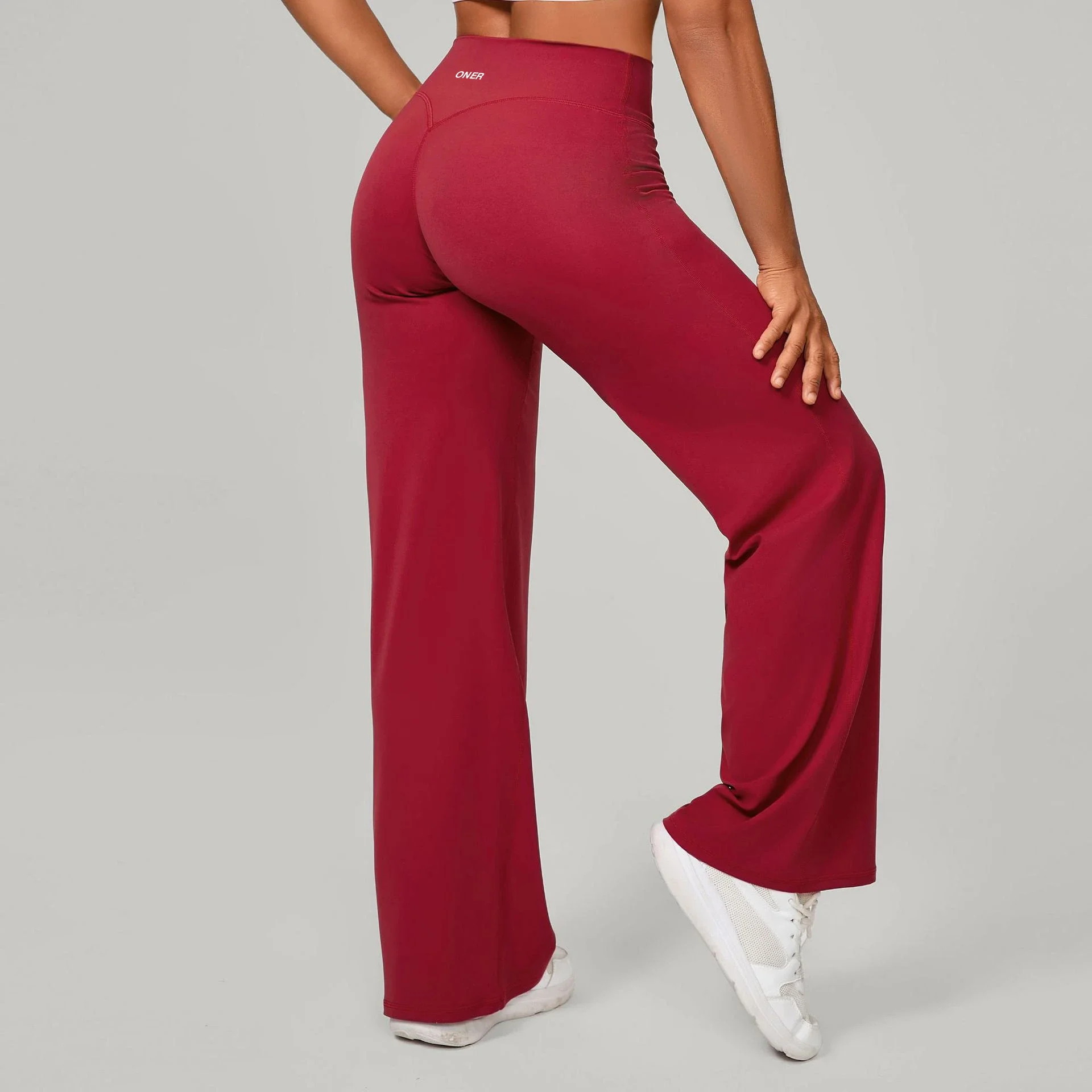 Straight, loose and soft Oner autumn and winter running Pilates fitness straight high-waisted trousers yoga wide-leg pants new style *No quality problems and no returns without reason