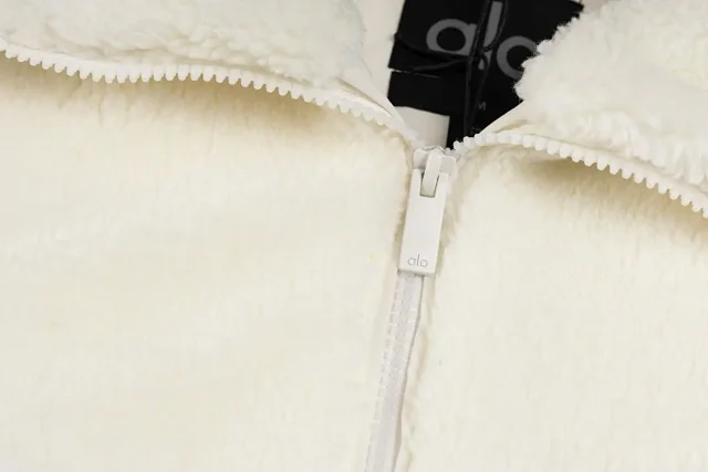 Alo Jackets Sherpa Fleece Zip Jacket with Quilted Pockets product detail image 8