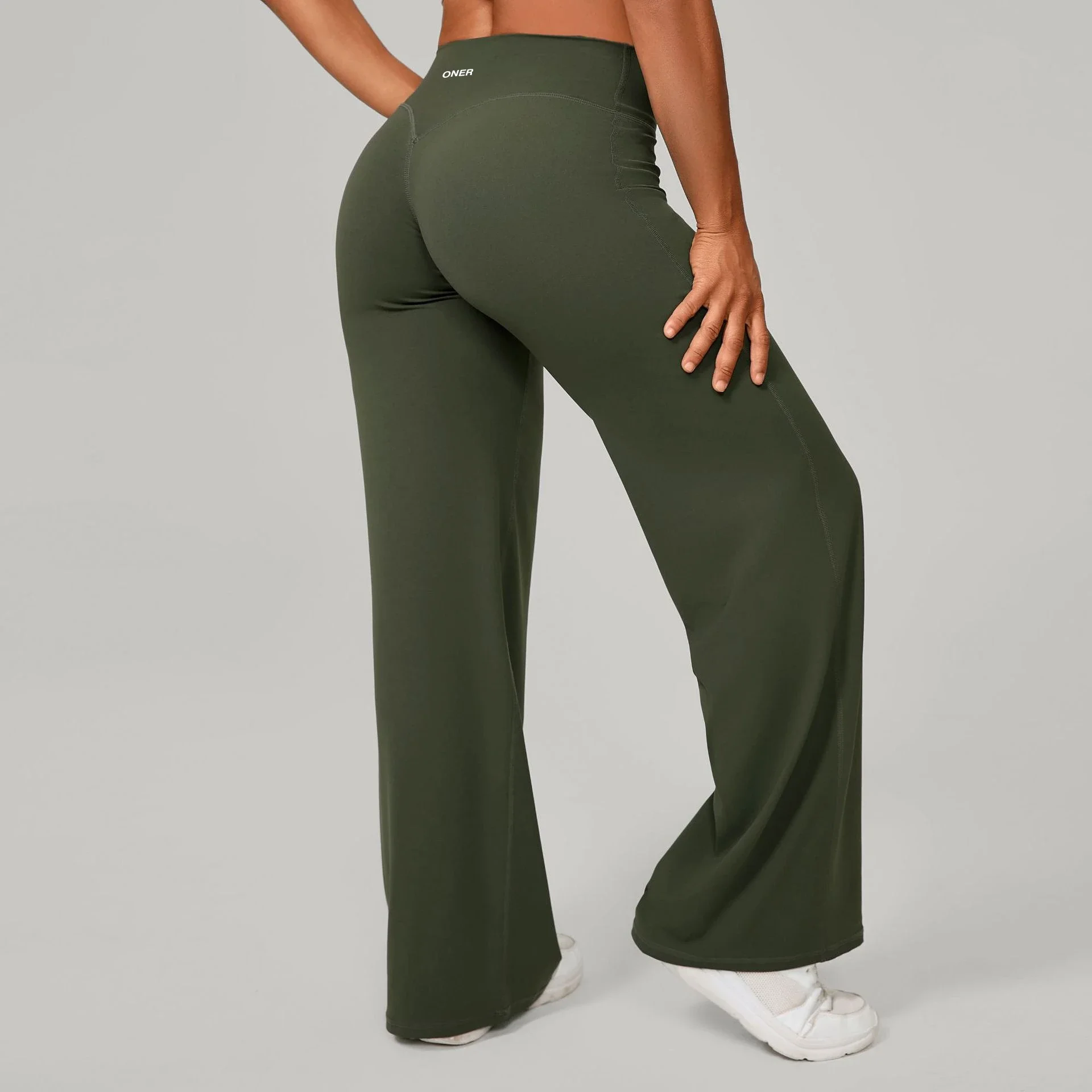 Straight, loose and soft Oner autumn and winter running Pilates fitness straight high-waisted trousers yoga wide-leg pants new style *No quality problems and no returns without reason