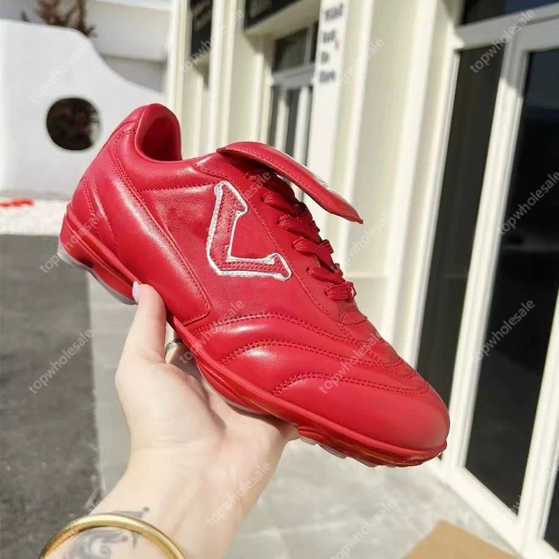 Unbranded Sneakers Low-Top Lace-Up with Side L Patch — #02