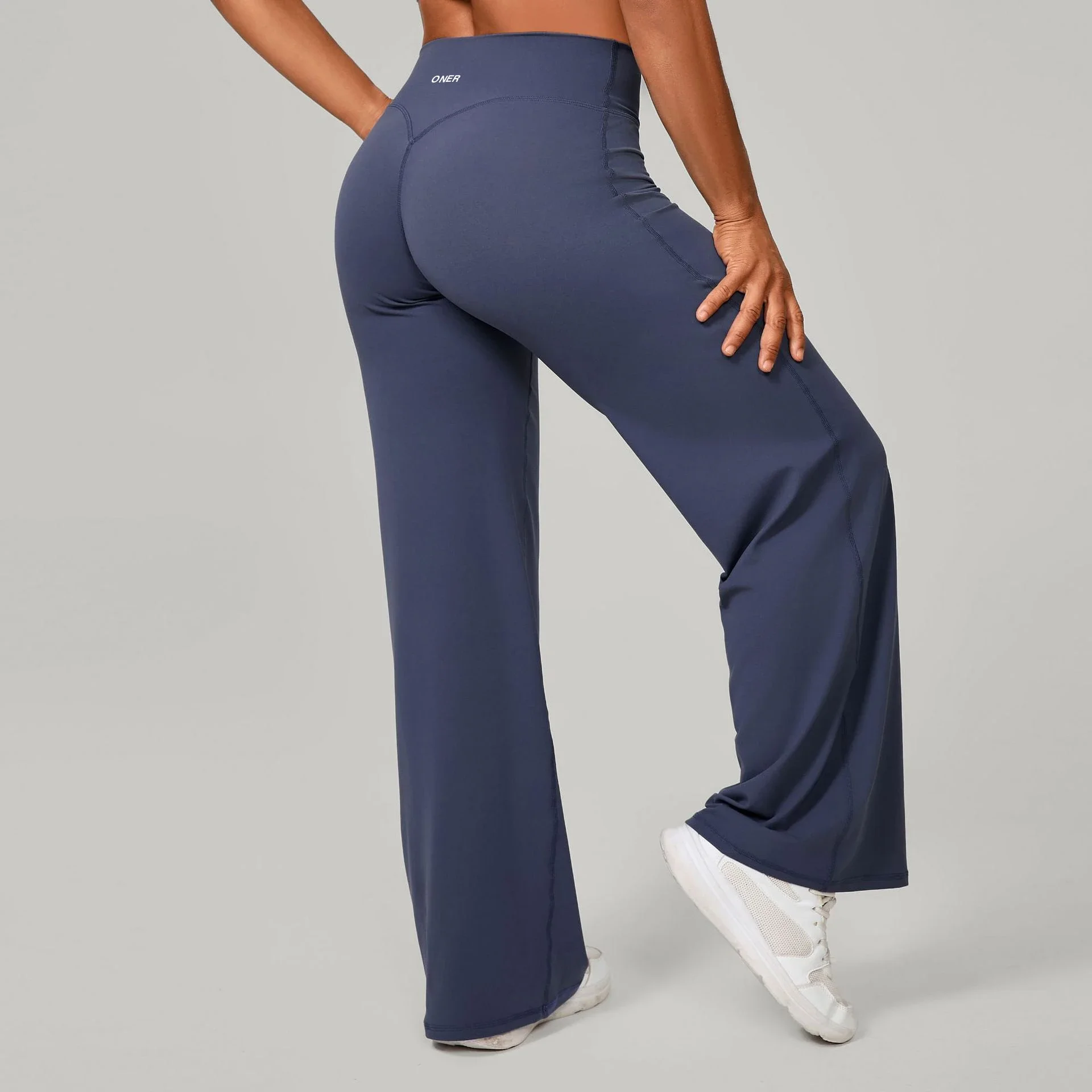 Straight, loose and soft Oner autumn and winter running Pilates fitness straight high-waisted trousers yoga wide-leg pants new style *No quality problems and no returns without reason