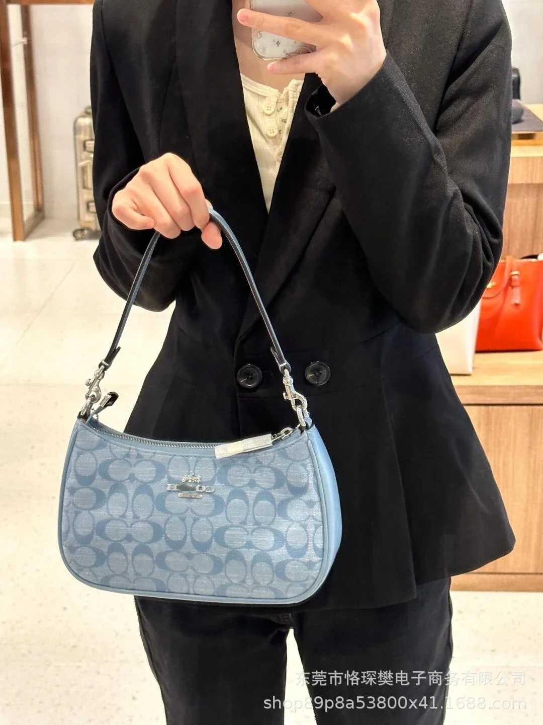 Bags Versatile High Bag Mahjong Women's Handbag Underarm Fashionable Crossbody Version Crescent Old Flower Bag Single Shoulder *No quality issues and no return without reason