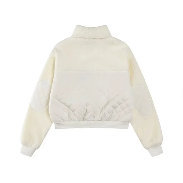 Alo Jackets Sherpa Fleece Zip Jacket with Quilted Pockets product detail image 6