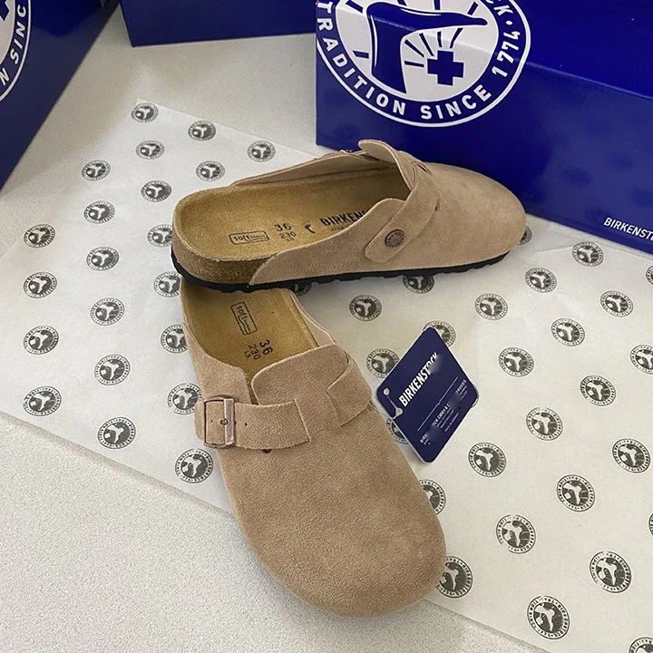 Sandals Baotou Fishing Slippers Cork Shoes Outerwear Half Shoes Cowhide Summer Mens and Womens Thick Sole Genuine Leather *No quality issues and cannot be returned without reason(pic8) Sandals Baotou Fishing Slippers Cork Shoes Outerwear Half Shoes Cowhide Summer Men's and Women's Thick Sole Genuine Leather *No quality issues and cannot be returned without reason