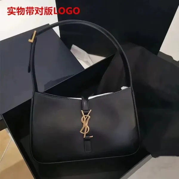 Saint Laurent Niki Bag Black Croc-Embossed Leather Shoulder Bag - 2
