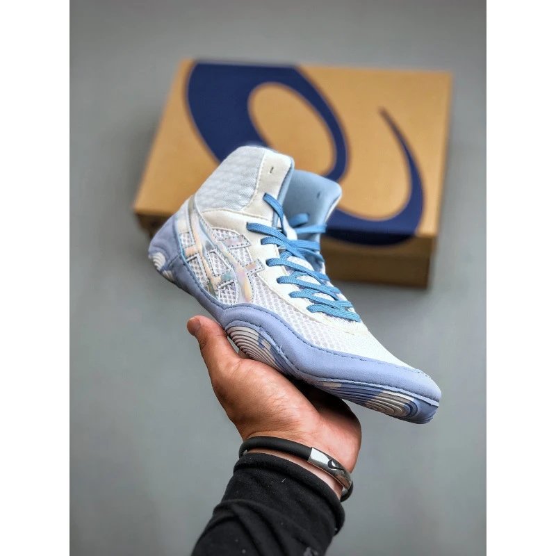 ASICS Sneakers AG-21 high-top wrestling shoes — Laser White Wrestling Training Shoes