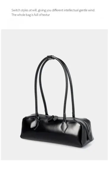 Saint Tears Cylinder Bag Black Handbag - 30