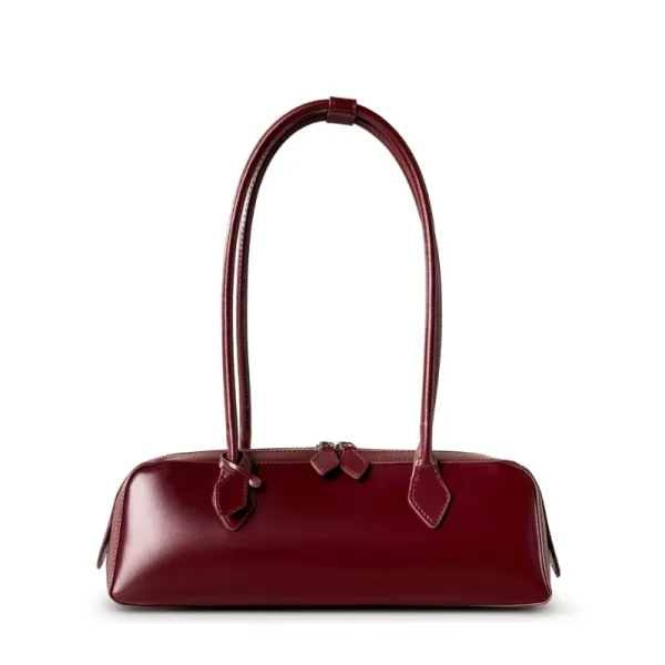 Bottega Veneta The Mini Pouch Burgundy Handbag - 1