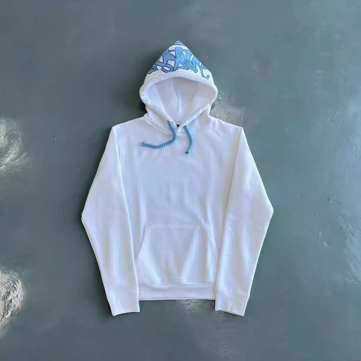 T03白色卫衣【蓝印花】