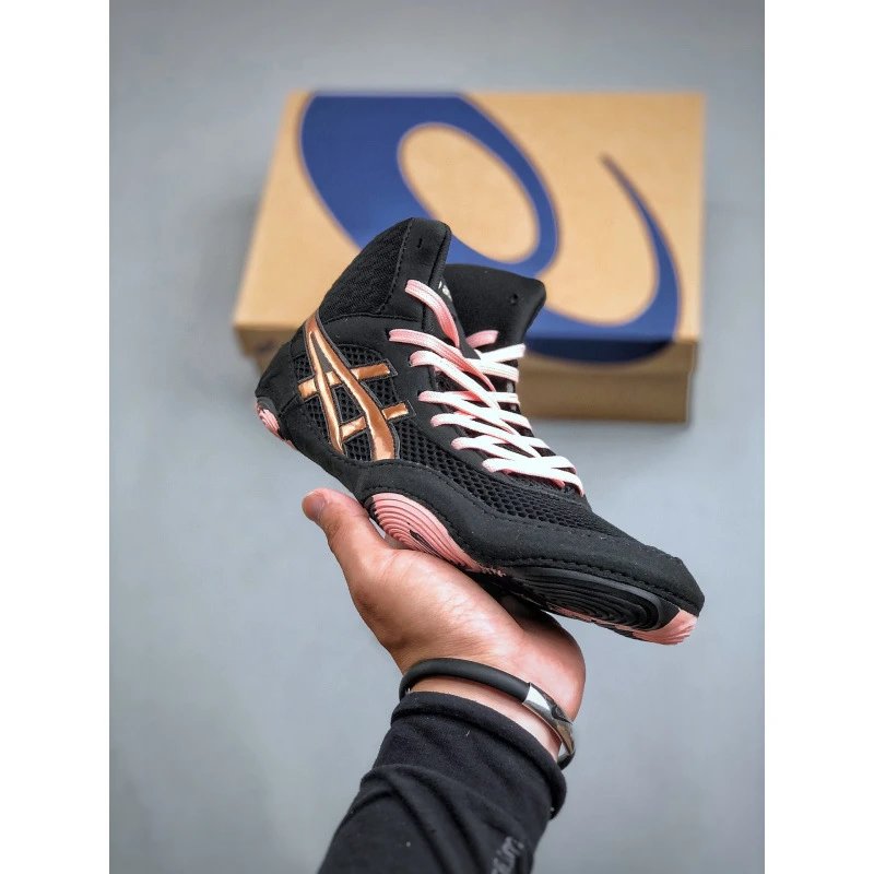 ASICS Sneakers AG-21 high-top wrestling shoes — Black powder wrestling training shoes