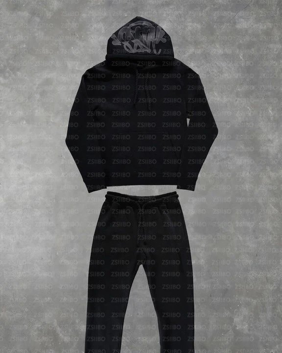 T03黑色套装【灰印花】