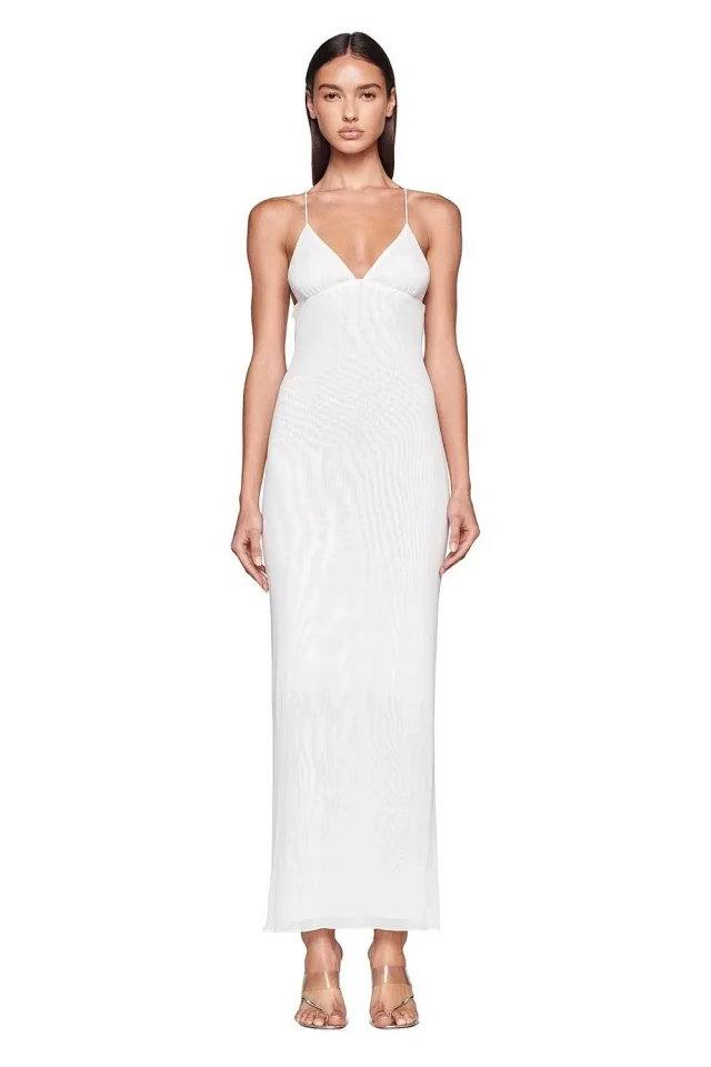 Unbranded Dresses Spaghetti-Strap V-Neck Maxi Dress product detail image 19